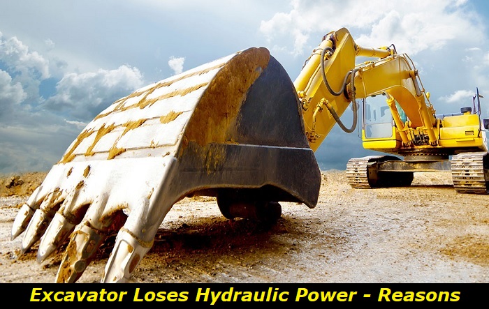 why does excavator lose hydraulic power1